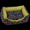 Sofa DOG FANTASY origami kutya mix fekete-zöld 65 cm