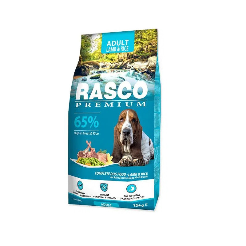 Rasco Premium Adult bárány rizzsel 15kg
