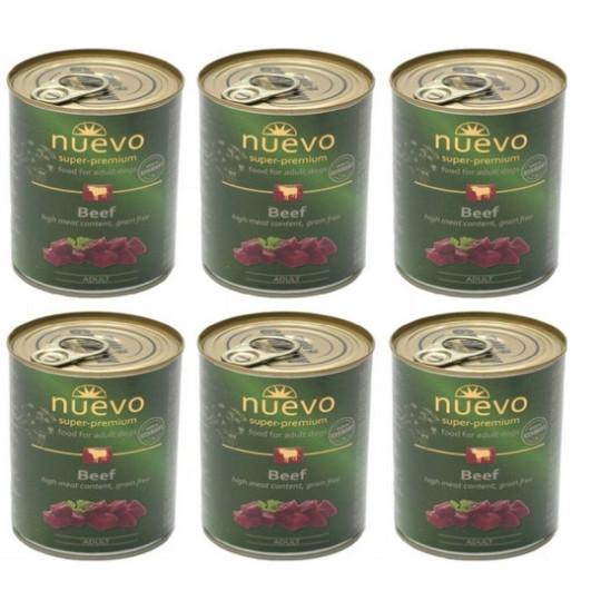 NUEVO dog Adult Marha bal. 6 x 800 g konzerv