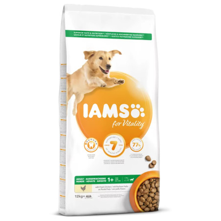 IAMS Dog Adult Large Chicken 12kg kutyaeledel