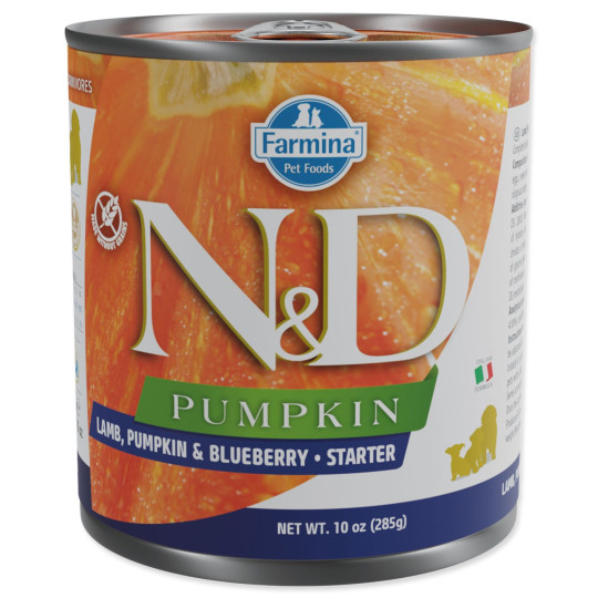 Konzerv N&D Puppy Starter Dog Lamb, Pumpkin & Blueberry 285g