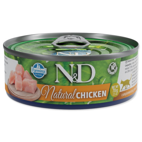 Konzerv N&D Cat Natural Chicken 70g
