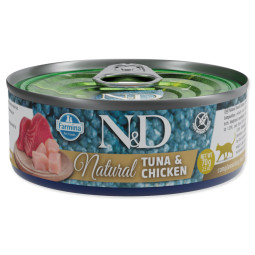 Konzerv N&D Cat Natural Tuna & Chicken 70g