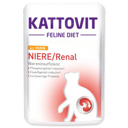Kattovit Niere/Renal csirke tasak 85g