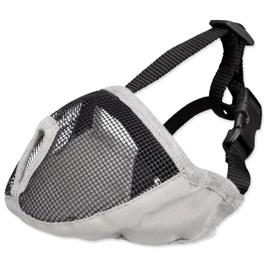Náhubok short-nosed breeds polyester S–M 24cm šedý