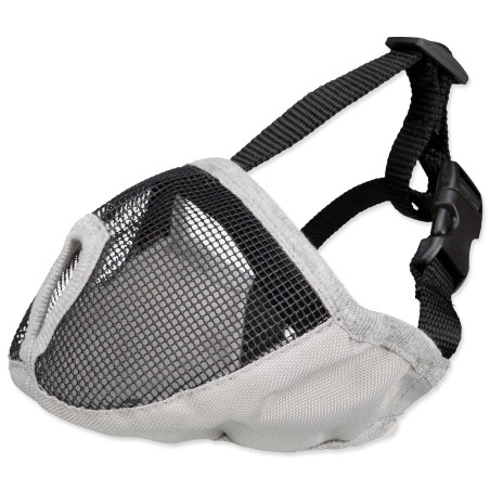 Náhubok short-nosed breeds polyester S–M 24cm šedý