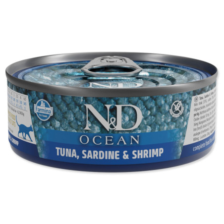 Konzerv N&D Cat Ocean Tuna, Sardine & Shrimp 70g