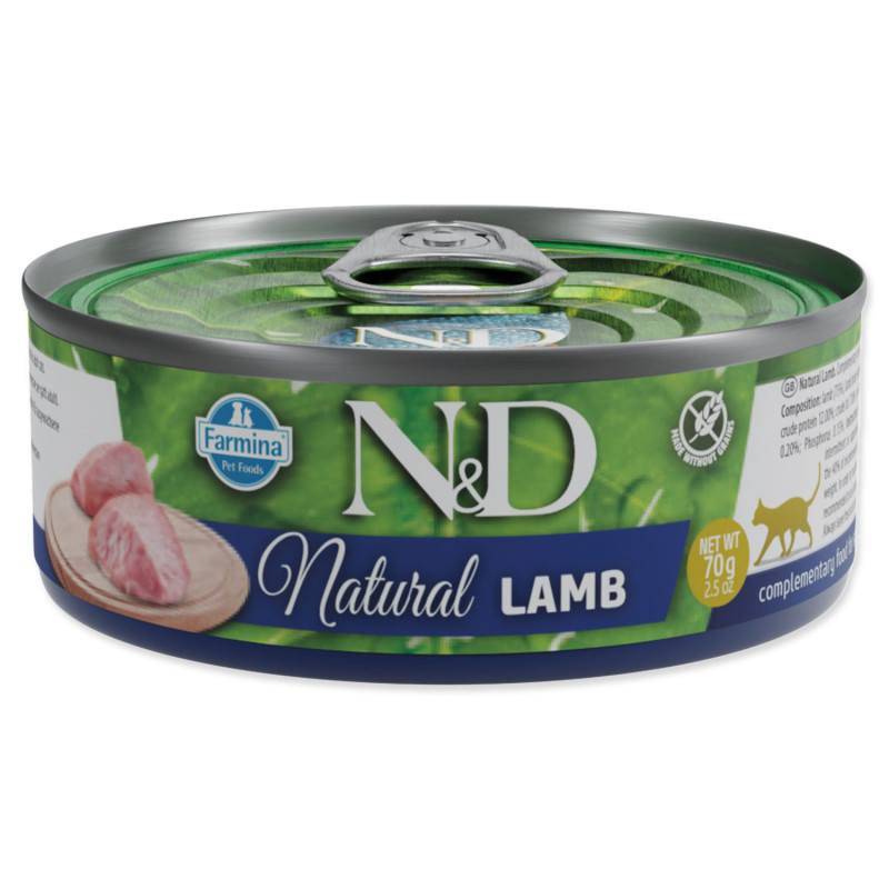 Konzerv N&D Cat Natural Lamb 70g