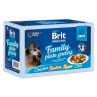 Kapsička Brit Premium by Nature filety v omáčke Family Plate 12x 85g  