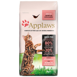 Applaws Száraz Macskaeledel Csirke & Lazac 2kg