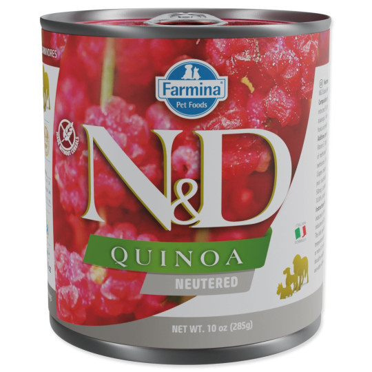 Konzerv N&D Dog Neutered Quinoa Sertés 285g