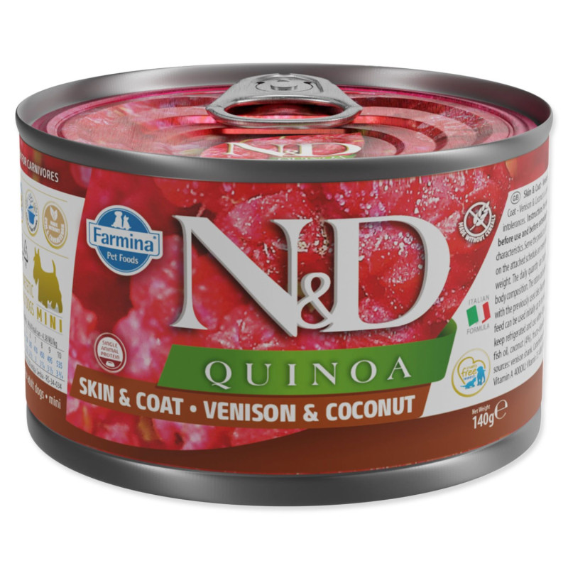 Konzerv N&D Dog Quinoa Venison & Coconut 140g