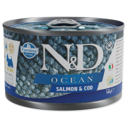 Konzerv N&D Dog Ocean Salmon & Codfish 140g