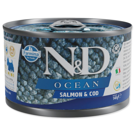 Konzerv N&D Dog Ocean Salmon & Codfish 140g