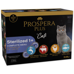 Prospera Plus Sterilized 1+ tasak, 12x 85g