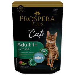 Prospera Plus tasak felnőtt 1+, tonhal, borsó 85g