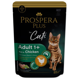 Prospera Plus Adult 1+ tasak, csirke, bab 85g
