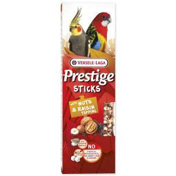 Tyčinky Versele-Laga Prestige veľký papagáj s orechami a hrozienkou polevou 140g 2ks