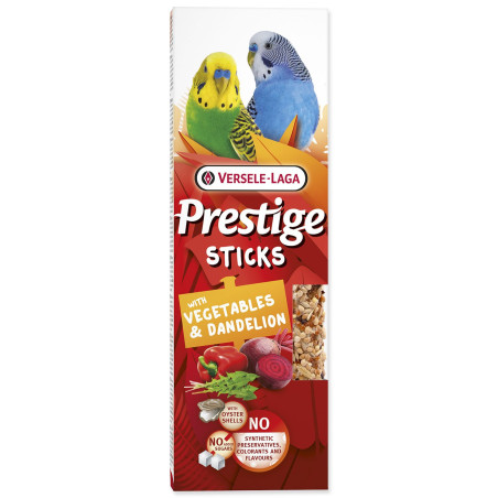 Versele-Laga Prestige rúd kismadaraknak zöldséggel és gyermekláncfűvel 60g 2db