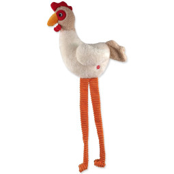 Hračka Dog Fantasy Jumbo sliepka pískacia a šuštiaca 80cm  