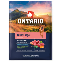 Ontario Adult Large Lamb & Brown Rice 2,25kg állateledel