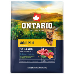 Ontario Adult Mini Lamb & Brown Rice 2,25kg kutyatáp