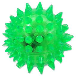 Hračka Dog Fantasy lopta LED zelená 5cm