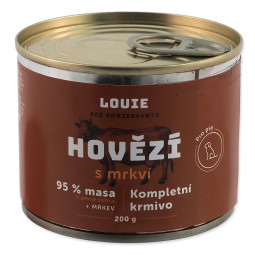 LOUIE Marhahúsos és sárgarépás konzerv 200 g