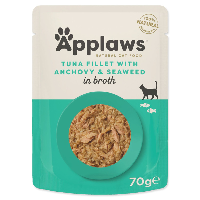 Applaws Cat tasak tonhal és szardella 70g