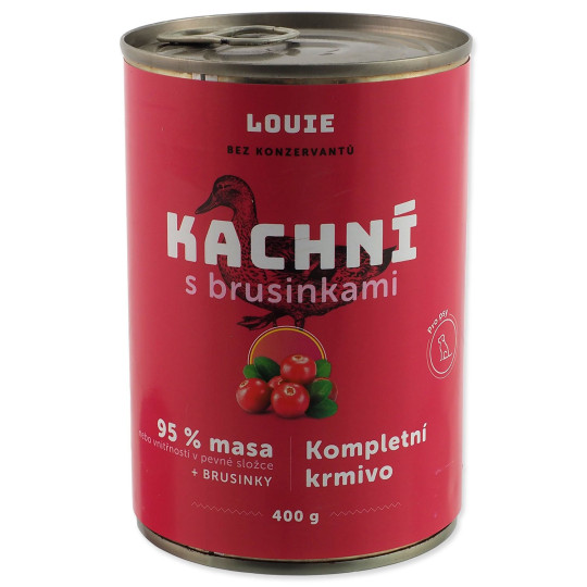 Konzerva LOUIE kačacie s brusincami 400g
