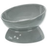 Miska Trixie XXL zvýšená, ergonomická, keramická, šedá 0.35 l/ø 17 cm