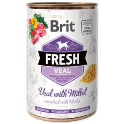 Brit Fresh veal with millet 400 g