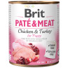 Konzerva Brit Paté & Meat Puppy kura 800g