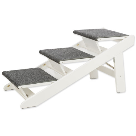 Rampa Trixie schody skladacie biele 44x46x106cm