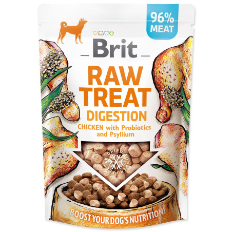 Pochúťka Brit RAW TREAT Digestion Freeze-dried Kura 40g