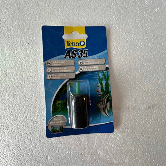 Tetra Air Stone, 3-as méretű fekete hengeres porlasztókő (AS35)