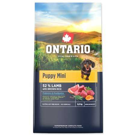 Ontario Puppy Mini Lamb & Rice 6,5kg száraz kutyaeledel kölyökkutyáknak
