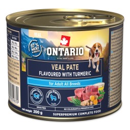 Ontario Adult borjú pástétom kurkuma ízesítéssel 200g