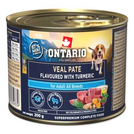 Ontario Adult borjú pástétom kurkuma ízesítéssel 200g