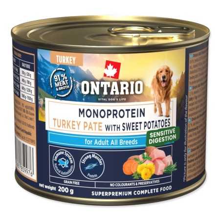 Ontario Adult monoprotein pulyka pástétom édesburgonyával 200g