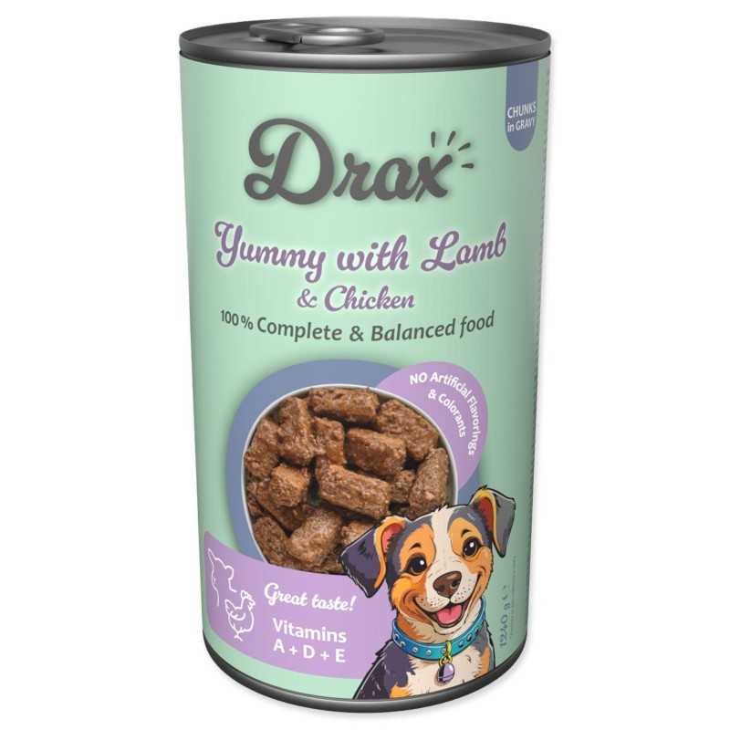 Drax Adult konzerv bárány- és csirkehússal 1240g