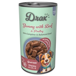Drax Adult konzerv marha- és baromfihússal 1240g