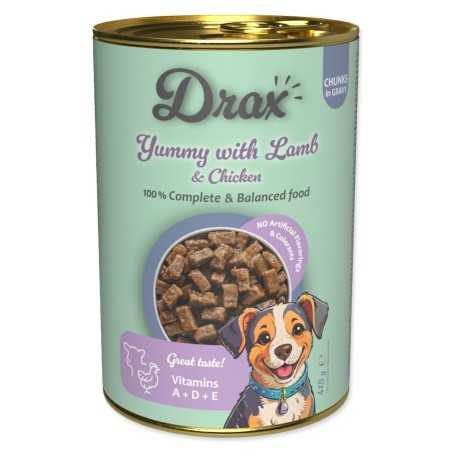 Drax Adult konzerv bárány- és csirkehússal 415g