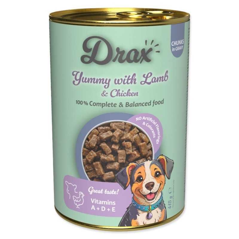 Drax Adult konzerv bárány- és csirkehússal 415g