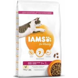 IAMS Cat Senior Csirke 10kg macskaeledel
