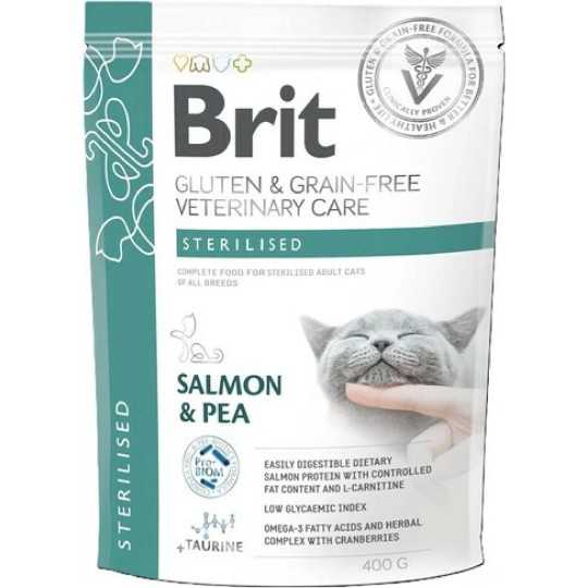Brit Veterinary Diets GF macska Sterilised 400 g