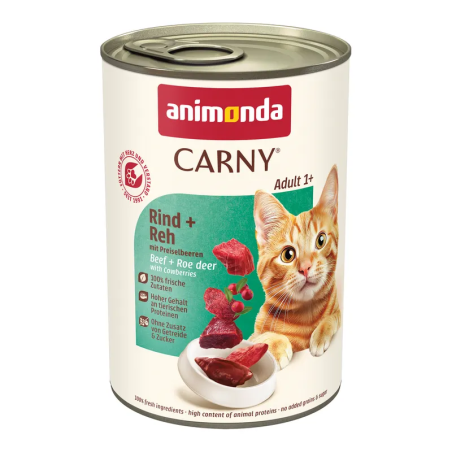 Animonda Carny Adult marha és vadhús áfonyával konzerv 400g