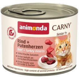 Animonda Carny Senior marha és pulykaszív konzerv 200g