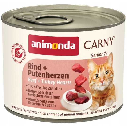 Animonda Carny Senior marha és pulykaszív konzerv 200g