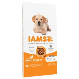 Iams Dog Puppy Large Breed, Chicken 12 kg
